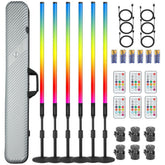 Wswalterschrickelgmbh Set 6x LED Leuchtstab 134cm RGB + Soft-Bag