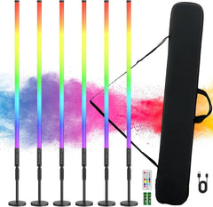 Wswalterschrickelgmbh Set 6x LED Leuchtstab 134cm RGB + Soft-Bag